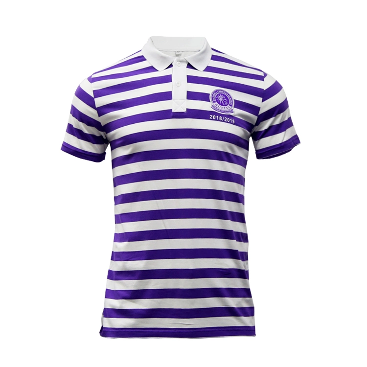 Healong Fashion Sportswear Clothing Polo Shirt Design Stripe Custom Polo T Shirt