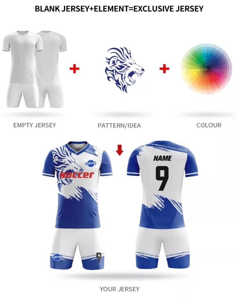 Latest Design Club Team Jerseys Wholesale Custom Logo Professional Sublimated Soccer Uniform