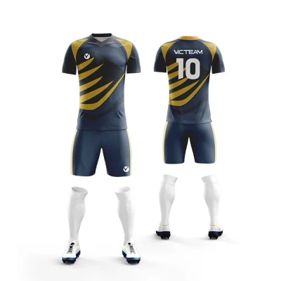 Uniforme de práctica de fútbol de moda de poliéster para equipo